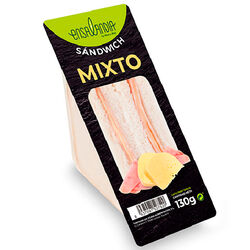 SANDWICH MIXTO DE JAMON Y QUESO ENSALANDIA 130g