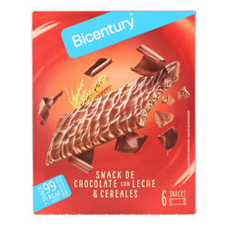 Barrita de chocolate con leche BICENTURY 6uds