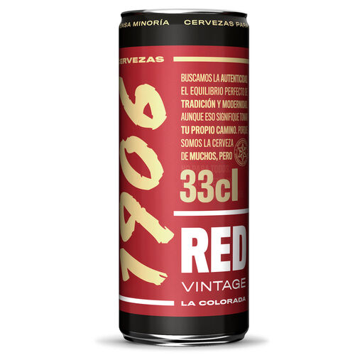 Cerveza 1906 red vintage lata 33cl image number