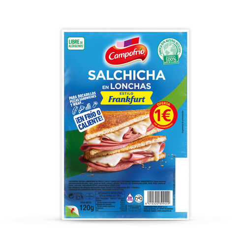 SALCHICHA EN LONCHAS CAMPOFRIO 120g image number