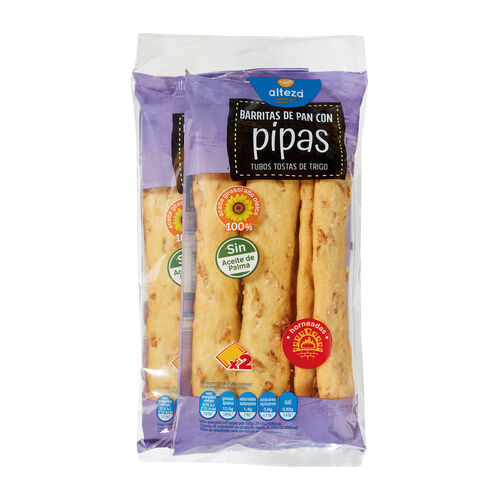 Barritas de pan con pipas ALTEZA 2x83g image number