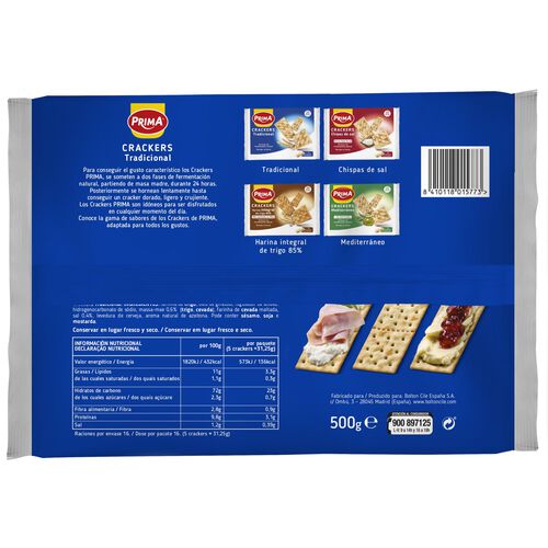 Crackers Tradicional PRIMA 500g image number