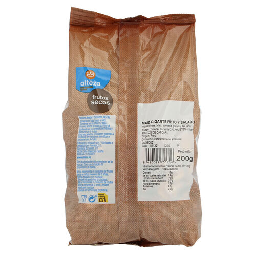 Ma&iacute;z frito grande ALTEZA 200g image number