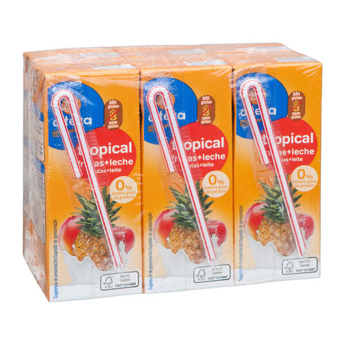 Zumo de fruta y leche sabor Tropical ALTEZA 6x200ml image number