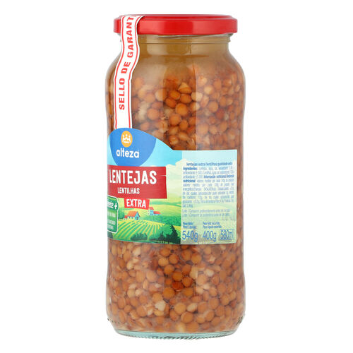 Lentejas cocidas ALTEZA 540g image number