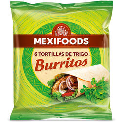 Tortilla de trigo mexifoods 6uds