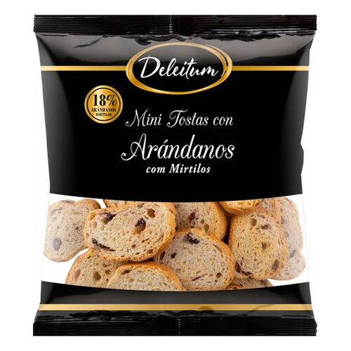 Mini tosta arandanos DELEITUM 100g image number