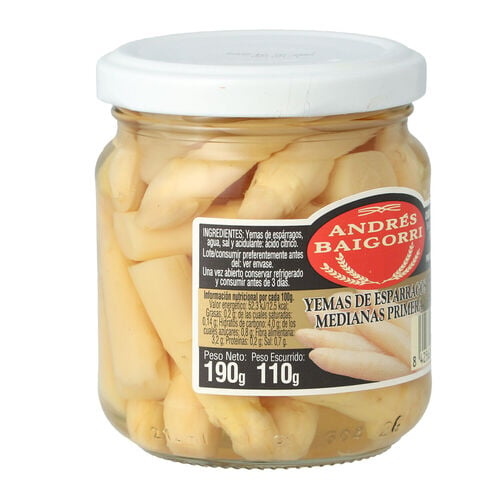 Yemas esp&aacute;rrago BAIGORRI Extra 190g image number