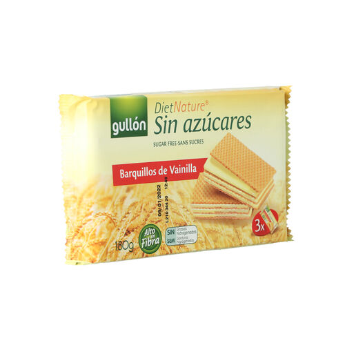 BARQUILLO DE VAINILLA ZERO SIN AZUCAR GULLON 180g image number