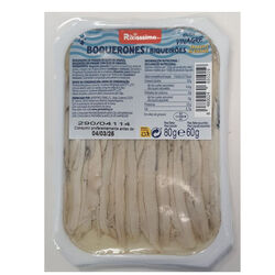 BOQUERON EN VINAGRE Y ACEITE DE GIRASOL  RIKISSSIMO 80g