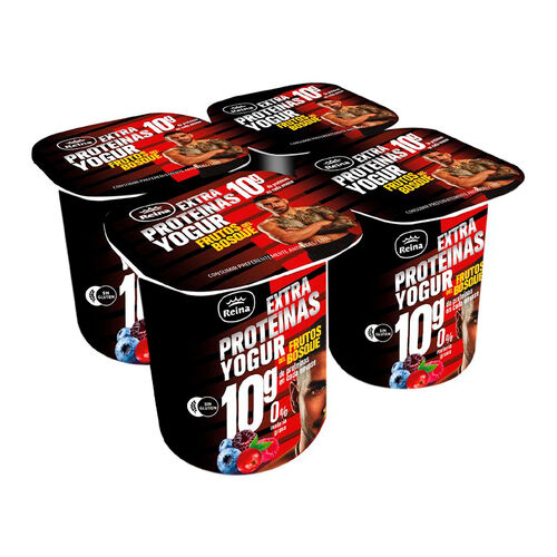 Yogur con frutos del bosque Extra prote&iacute;nas REINA 4x120g image number