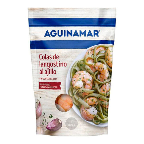 COLAS DE LANGOSTINO AL AJILLO AGUINAMAR 105g image number