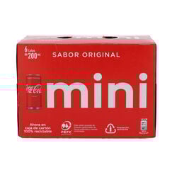 REFRESCO COCA COLA ORIGINAL MINI 6x200ml