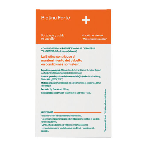 BIOTINA FORTE VIVEPLUS 30 CAPSULAS image number