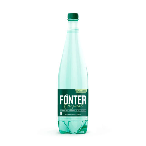 Agua mineral Natural con gas FONTER 1L image number