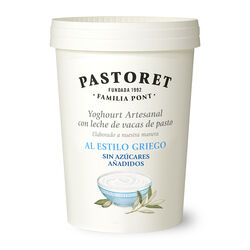 Yogur estilo griego sin az&uacute;cares a&ntilde;adidos PASTORET 500g