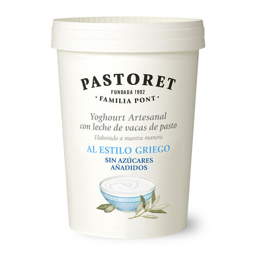 Yogur estilo griego sin az&uacute;cares a&ntilde;adidos PASTORET 500g image number