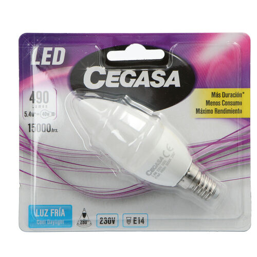 Bombilla led fil vela 4w e14 fria image number