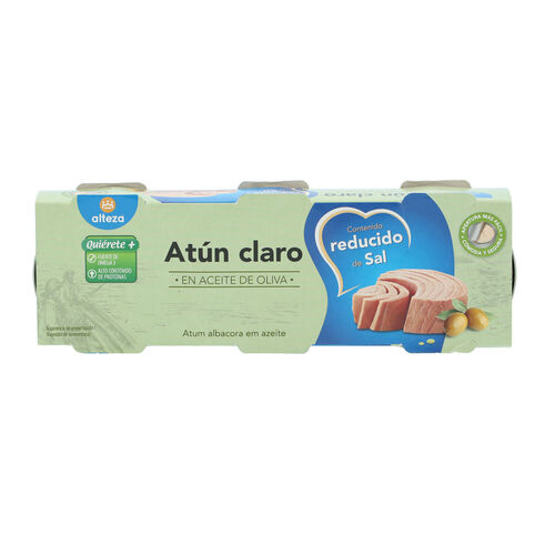 At&uacute;n claro ALTEZA oliva bajo en sal pack 3x65g image number