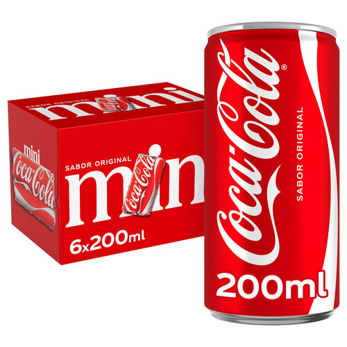 Refresco de cola Mini COCA COLA 6x200ml image number