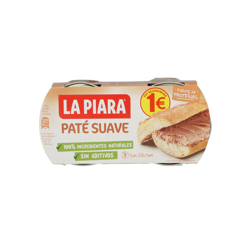 Pat&eacute; suave LA PIARA pack 2x75g image number