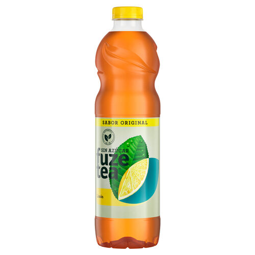REFRESCO FUZE TEA ORIGINAL SABOR LIMON SIN AZUCAR 1,5L image number