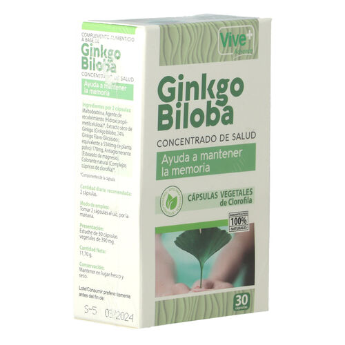 GINKO BILOVA VIVE+VEGETAL 30 CAPS image number