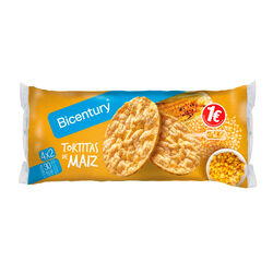 Tortitas de ma&iacute;z BICENTURY 65g