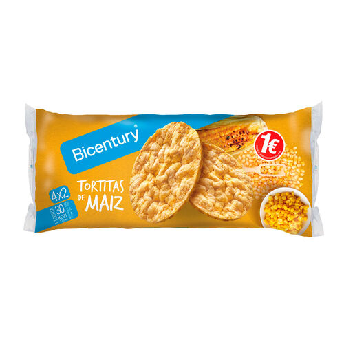 Tortitas de ma&iacute;z BICENTURY 65g image number