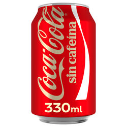 Refresco de cola sin cafe&iacute;na COCA COLA 330ml