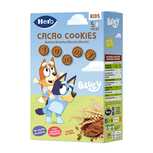 GALLETAS CACAO COOKIES BLUEY HERO 100g image number
