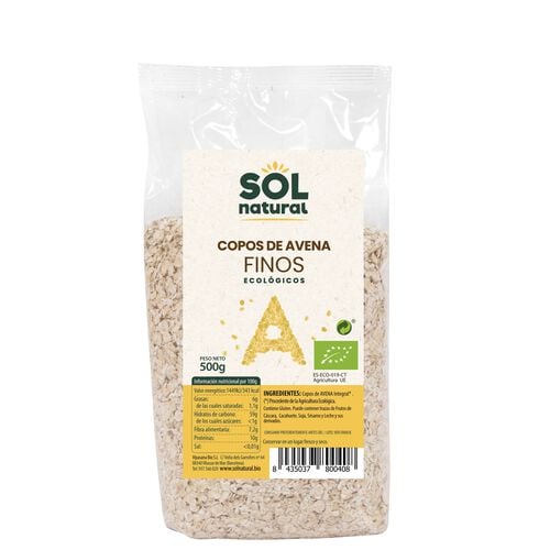 COPOS DE AVENA FINOS BIO 500g image number