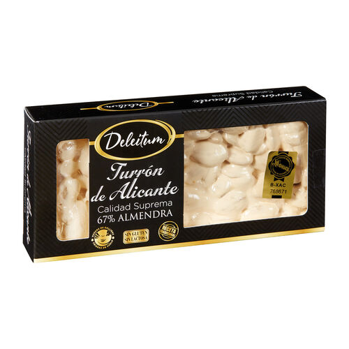 Turr&oacute;n de Alicante Calidad Suprema DELEITUM 250g image number