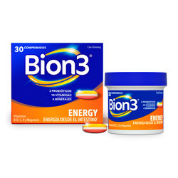 Vitaminas B12, C, D y Magnesio BION3 30uds