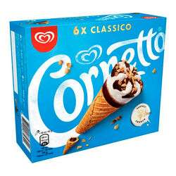 HELADO CORNETTO CLASICO 6x90ml