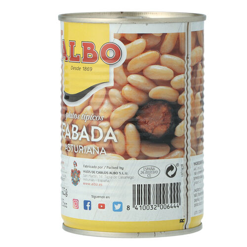 Fabada ASTURIANA ALBO lata 425g image number