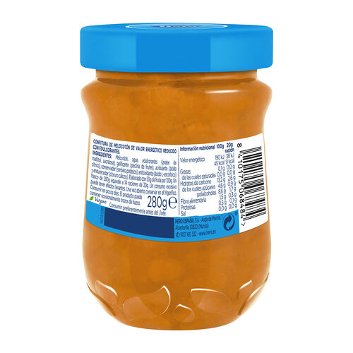 CONFITURA DE MELOCOTONES DIET HERO 280g image number