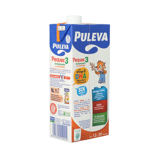 PREPARADO LACTEO CON CEREALES PULEVA PEQUES 3 1L image number