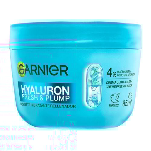 Crema sorbete hidratante rellenador Hyaluron Fresh GARNIER 85ml image number