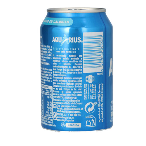 Bebida isot&oacute;nica AQUARIUS lata 33cl image number