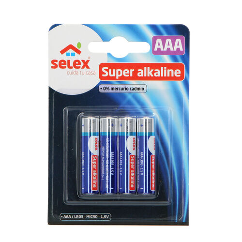Pila POWERKING alcalina lr03 pack 4uds image number