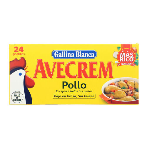 CALDO DE POLLO AVECREM 24 PASTILLAS image number