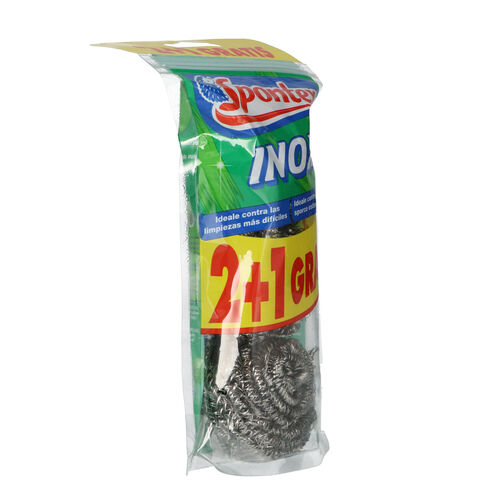ESTROPAJO INOX SPONTEX 2+1uds image number