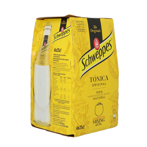 SCHWEPPES tonica botella pack 4x25cl image number