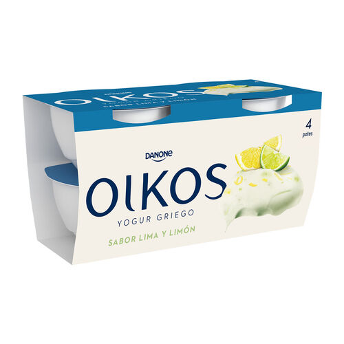 Yogur griego sabor lima y lim&oacute;n OIKOS 4x110g image number