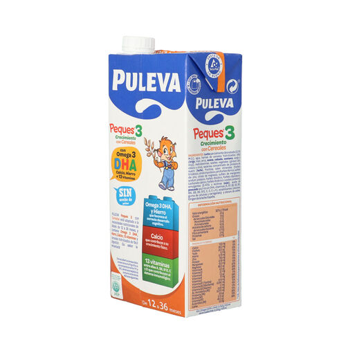 PREPARADO LACTEO CON CEREALES PULEVA PEQUES 3 1L image number