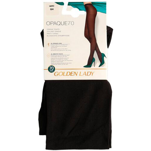 PANTY OPACO 70D T-M NEGRO GOLDEN LADY image number