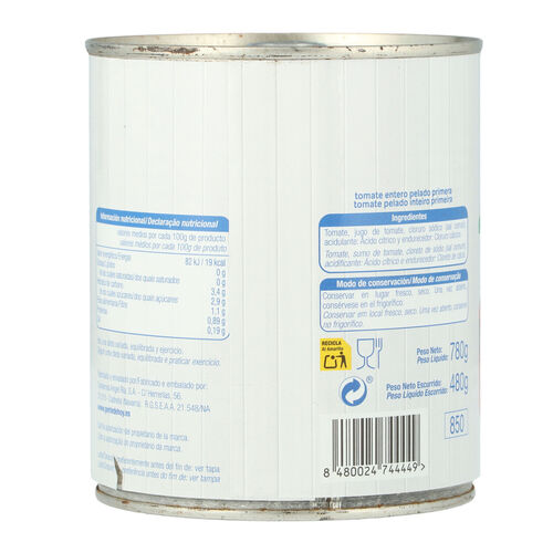 Tomate ALTEZA entero pelado 780g image number