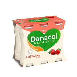 Yogur bebible con sabor a fresa DANACOL DANONE 6x100g