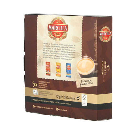 Caf&eacute; MARCILLA ristroto 20 c&aacute;psulas image number